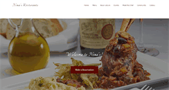 Desktop Screenshot of ninasrestaurant.com